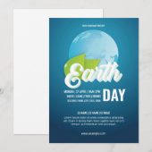 Earth Day Flyer-Sjabloon Kaart (Voorkant / Achterkant)
