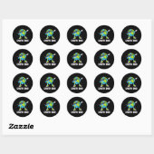 Earth Day Funny Dab Dabbing Earth Day Design Kinde Ronde Sticker (Vel)