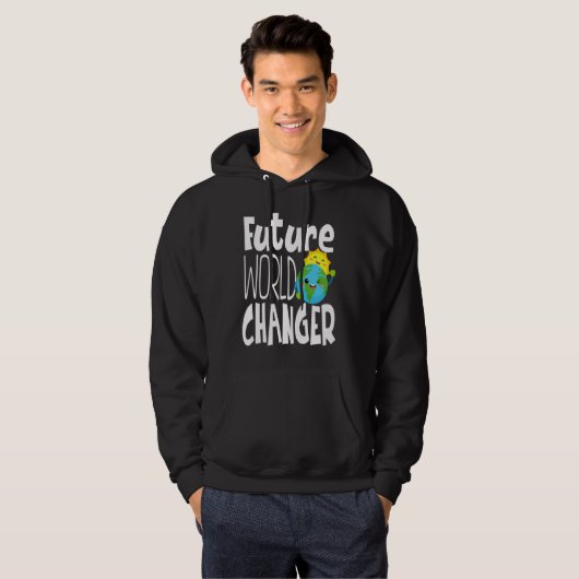 Earth Day Future World Changer Environmentalist  1 Hoodie (Voorkant volledig)