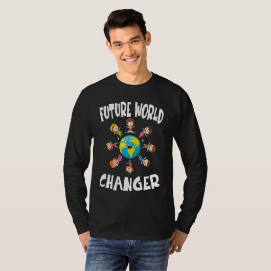 Earth Day Future World Changer Environmentalist  4 T-shirt (Voorkant volledig)