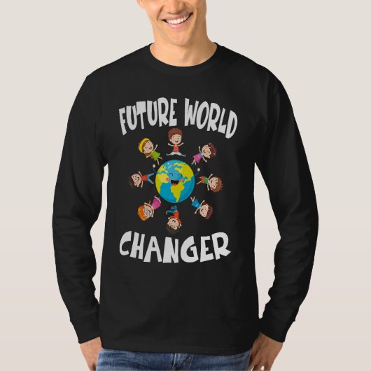 Earth Day Future World Changer Environmentalist  4 T-shirt (Voorkant)