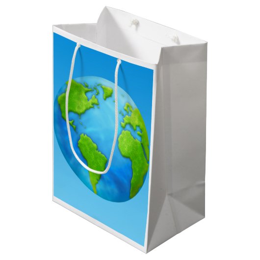 Earth Day Gift Bag Medium Cadeauzakje (Voorkant Gekanteld)