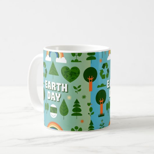 Earth Day Gift Idee Koffiemok (Voorkant links)