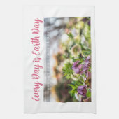 Earth Day Gift 🌸Mystical Flowe |Kitchen Towel Theedoek (Verticaal)