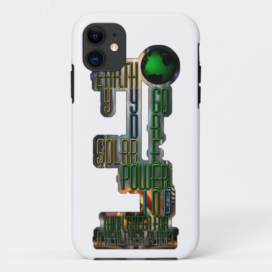 Earth Day Go Green Case-Mate iPhone Case (Achterkant)