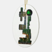Earth Day Go Green Keramisch Ornament (Links)