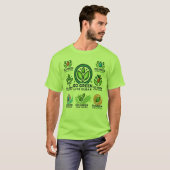 Earth Day Go Green, Live Clean Mannen Basic T-shirt (Voorkant volledig)