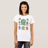Earth Day Go Green, Live Clean Women's Basic T-shirt (Voorkant volledig)