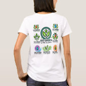 Earth Day Go Green, Live Clean Women's Basic T-shirt (Achterkant)
