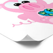 Earth Day Go Green pig Goofkins Poster (Hoek)