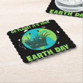 Earth Day: Go Planet It's Your Earth Day Kartonnen Onderzetters (Gebogen)