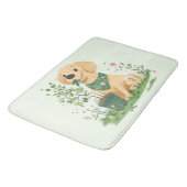 Earth Day Golden Retriever Hondentuin Badmat (Gekanteld)
