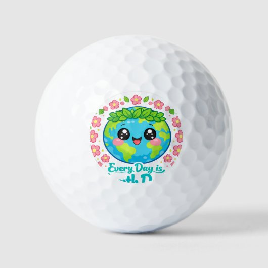 Earth Day-golfballen Golfballen (Voorkant)