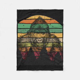Earth Day Gorilla Mannen van de wervelkolom Vrou Fleece Deken
