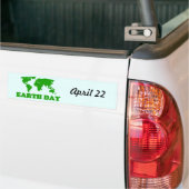 Earth Day Grass Map Bumpersticker (Op Truck)