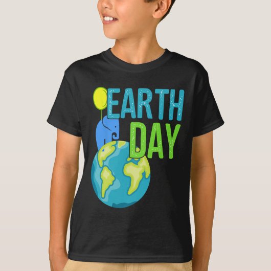 Earth Day Great Earth Day Elephant Shirt (Voorkant)