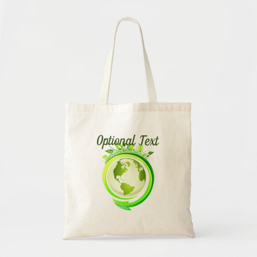 Earth Day Green Planet Tote Bag (Voorkant)
