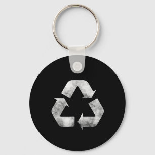Earth-day-green-recycling-sign Alles-recycler Sleutelhanger