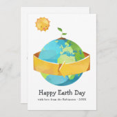 Earth Day Greep Feestdagenkaart (Voorkant / Achterkant)