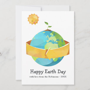 Earth Day Greep Feestdagenkaart
