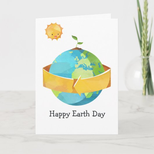 Earth Day Greep Kaart (Voorkant)