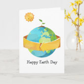 Earth Day Greep Kaart (Gele Bloem)