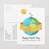 Earth Day Greeting Feestdagenkaart (Voorkant / Achterkant)