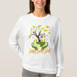 Earth Day - Groeiomgeving - Aarde T-shirt