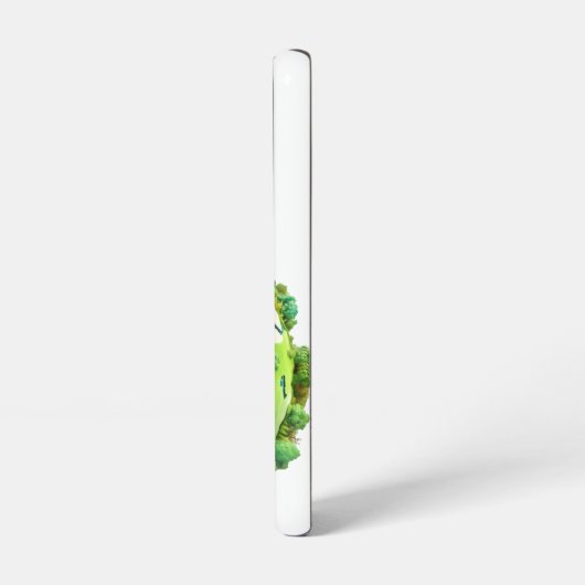 Earth Day - Groene en blauwe aarde met bomen Samsung Galaxy Hoesje (Linkerkant)