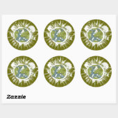 Earth Day Groene Stickers (Vel)