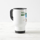 Earth Day Harmony – Blauw en groen Reisbeker (Voorkant links)