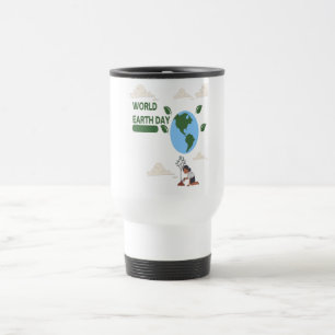 Earth Day Harmony – Blauw en groen Reisbeker