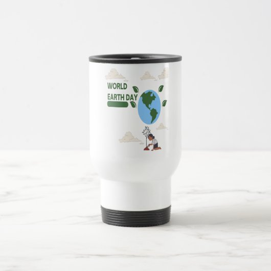 Earth Day Harmony – Blauw en groen Reisbeker (Center)