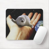 EARTH DAY HARP SEAL Mousepad Muismat (Met muis)