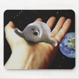 EARTH DAY HARP SEAL Mousepad Muismat