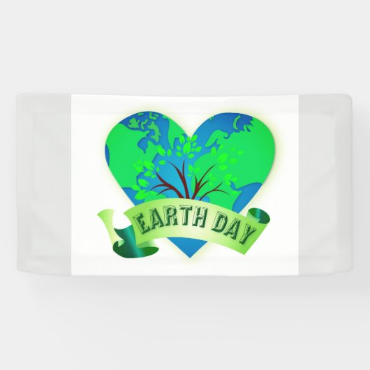Earth Day Hartwereld Spandoek (Horizontaal)