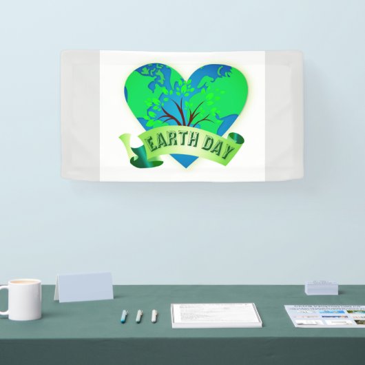 Earth Day Hartwereld Spandoek (Beurs)