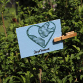 Earth Day Heart Earth Love Rubberstempel