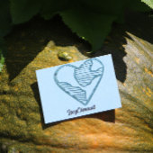 Earth Day Heart Earth Love Rubberstempel