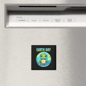 Earth Day Herstel Aardschildpad 2025 Magneet (Insitu (Vaatwasser))