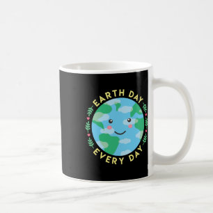 Earth Day houdt elke dag van het milieu Schattige Koffiemok