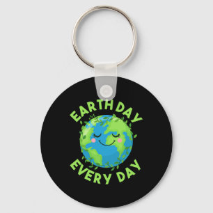 Earth Day houdt elke dag van het milieu Sleutelhanger