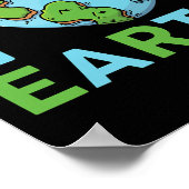 Earth Day - I'm Love Earth Heart Kinder peuterjong Poster (Hoek)