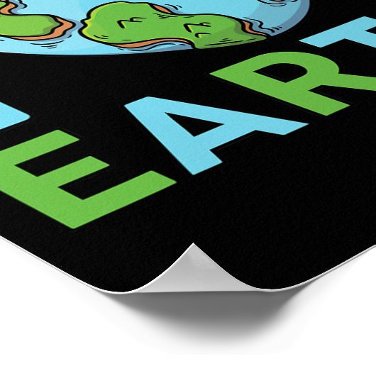 Earth Day - I'm Love Earth Heart Kinder peuterjong Poster (Hoek)