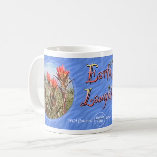 Earth Day Indian Paintborstel Wilde Mok (Voorkant links)