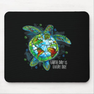 Earth Day is elke dag grappig Zee Turtle Animal Sa Muismat