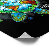 Earth Day is elke dag grappig Zee Turtle Animal Sa Poster (Hoek)