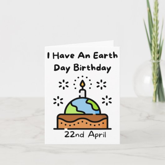 Earth Day is mijn geboortedag Pro Environment Part Kaart (Voorkant)