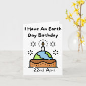 Earth Day is mijn geboortedag Pro Environment Part Kaart (Gele Bloem)