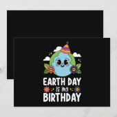 Earth Day is mijn Natuur op Birthday Funny Planet Kaart (Voorkant / Achterkant)
